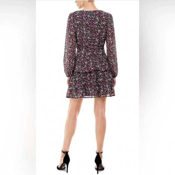 Speechless Womens Twist Front Mini Fit & Flare Dress Junior Size 13 - Picture 2 of 7